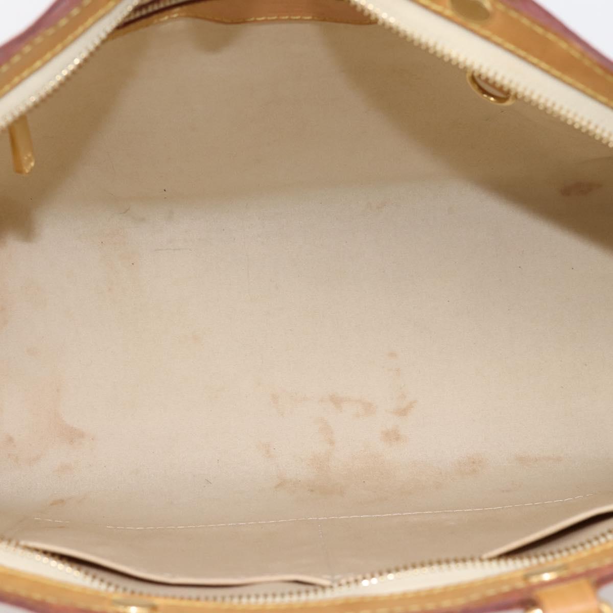 LOUIS VUITTON Monogram Vernis Blair MM Hand Bag Beige M90180 LV Auth 196794