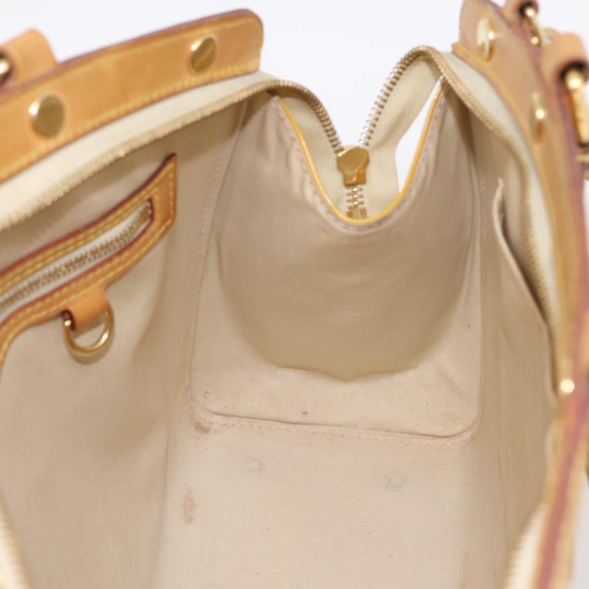 LOUIS VUITTON Monogram Vernis Blair MM Hand Bag Beige M90180 LV Auth 196794