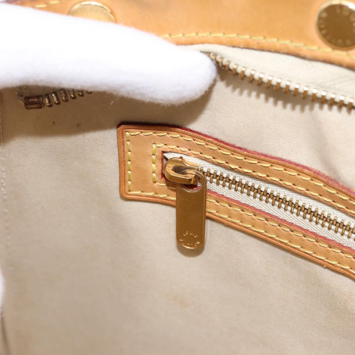 LOUIS VUITTON Monogram Vernis Blair MM Hand Bag Beige M90180 LV Auth 196794