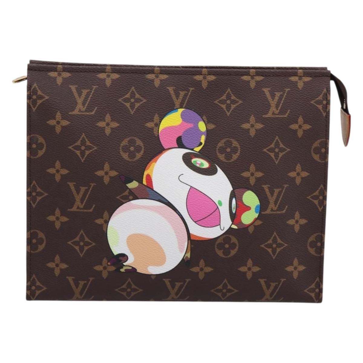 LOUIS VUITTON Monogram Panda Trio Posh Toilette Bag M13762 LV Auth 196797SM