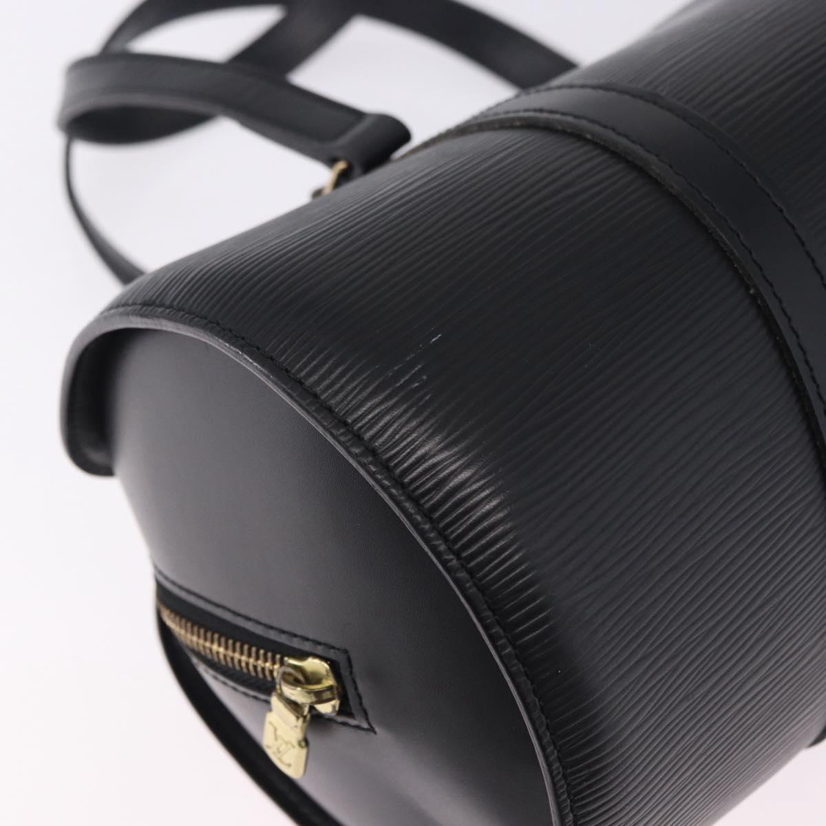 LOUIS VUITTON Epi Soufflot Hand Bag Black M52222 LV Auth 196800V