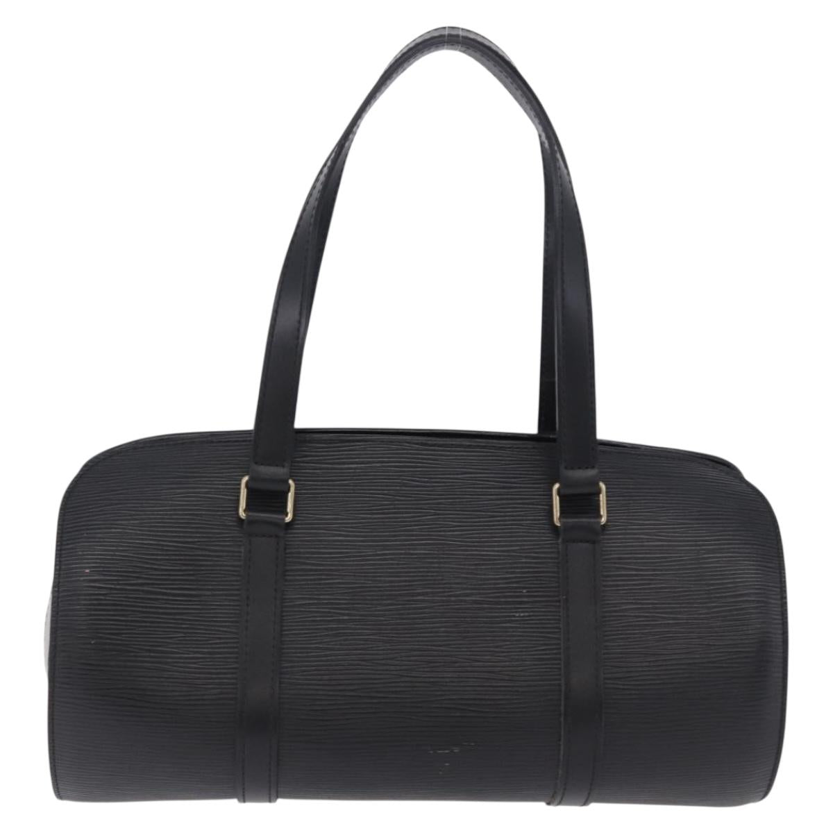 LOUIS VUITTON Epi Soufflot Hand Bag Black M52222 LV Auth 196800V