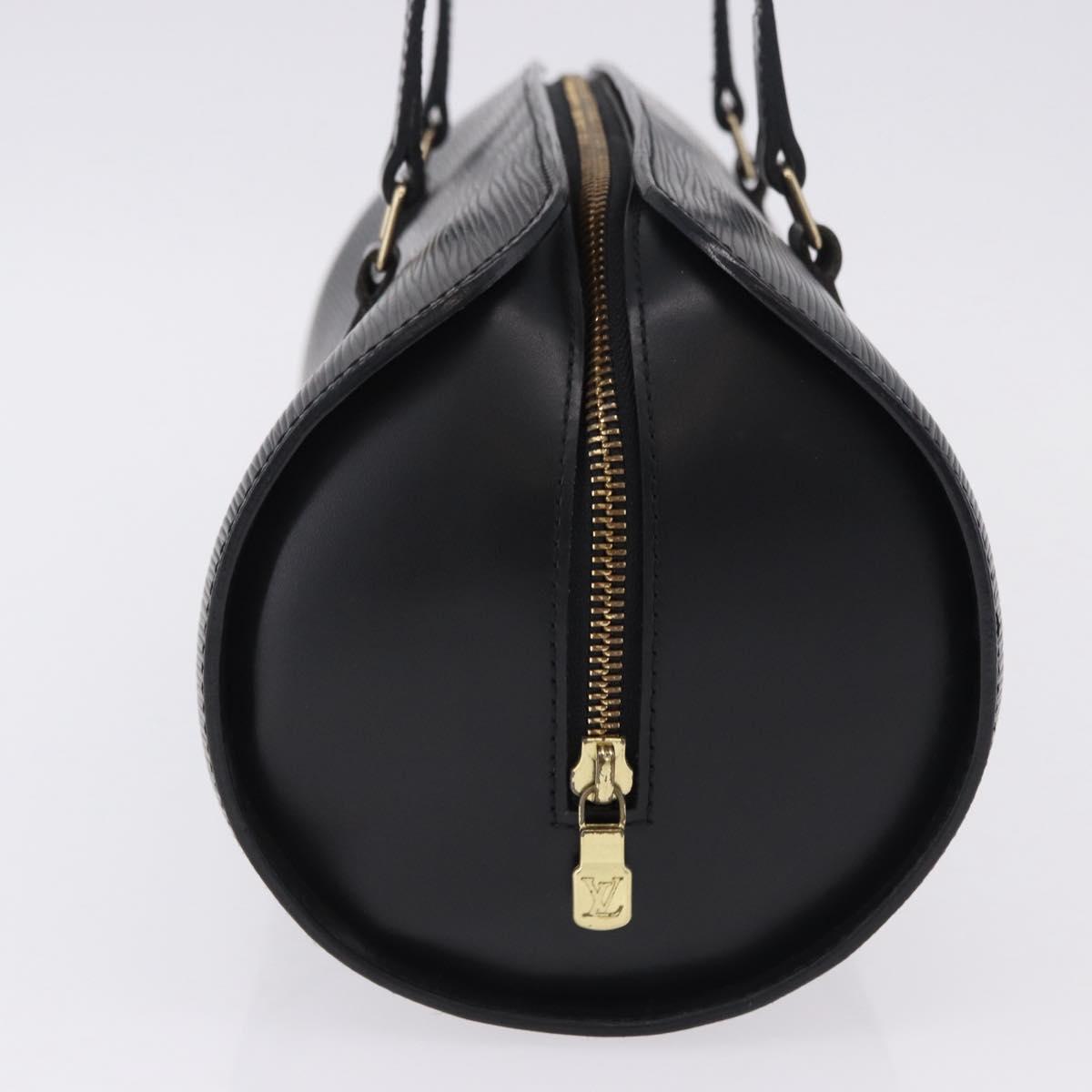 LOUIS VUITTON Epi Soufflot Hand Bag Black M52222 LV Auth 196800V