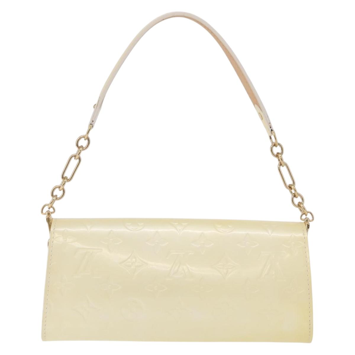 LOUIS VUITTON Monogram Vernis Sunset Bluebird Bag Perle M93541 LV Auth 196803A