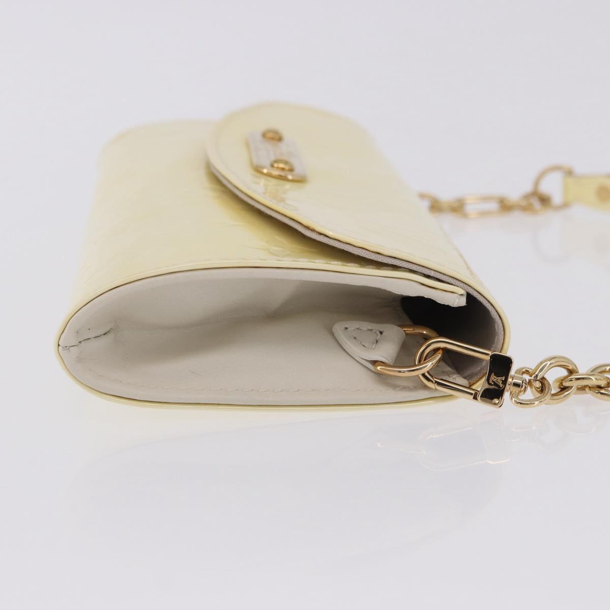 LOUIS VUITTON Monogram Vernis Sunset Bluebird Bag Perle M93541 LV Auth 196803A
