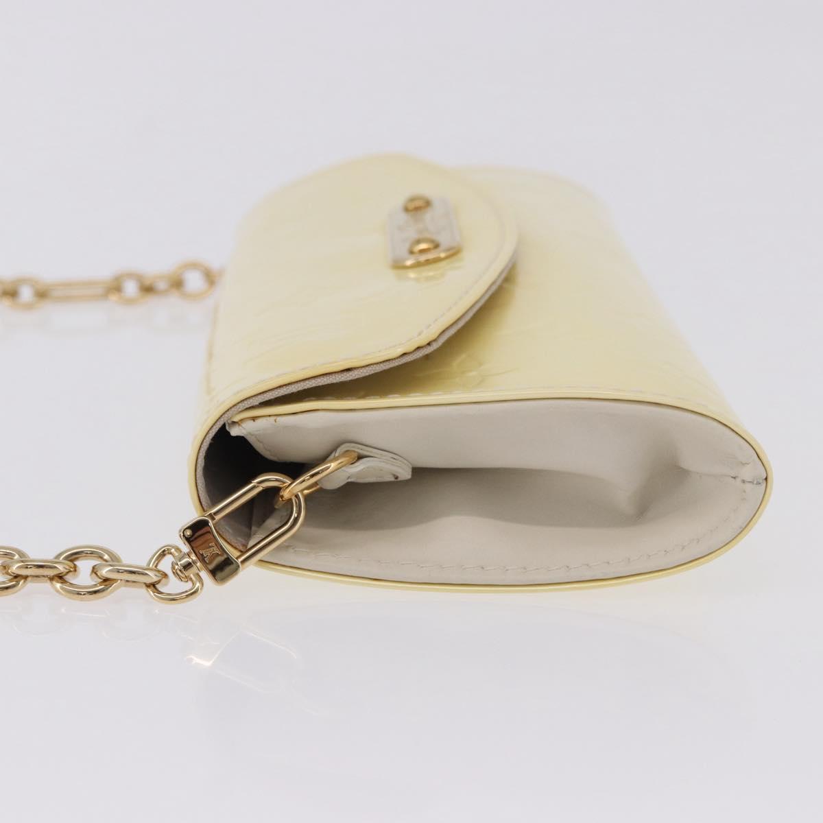 LOUIS VUITTON Monogram Vernis Sunset Bluebird Bag Perle M93541 LV Auth 196803A