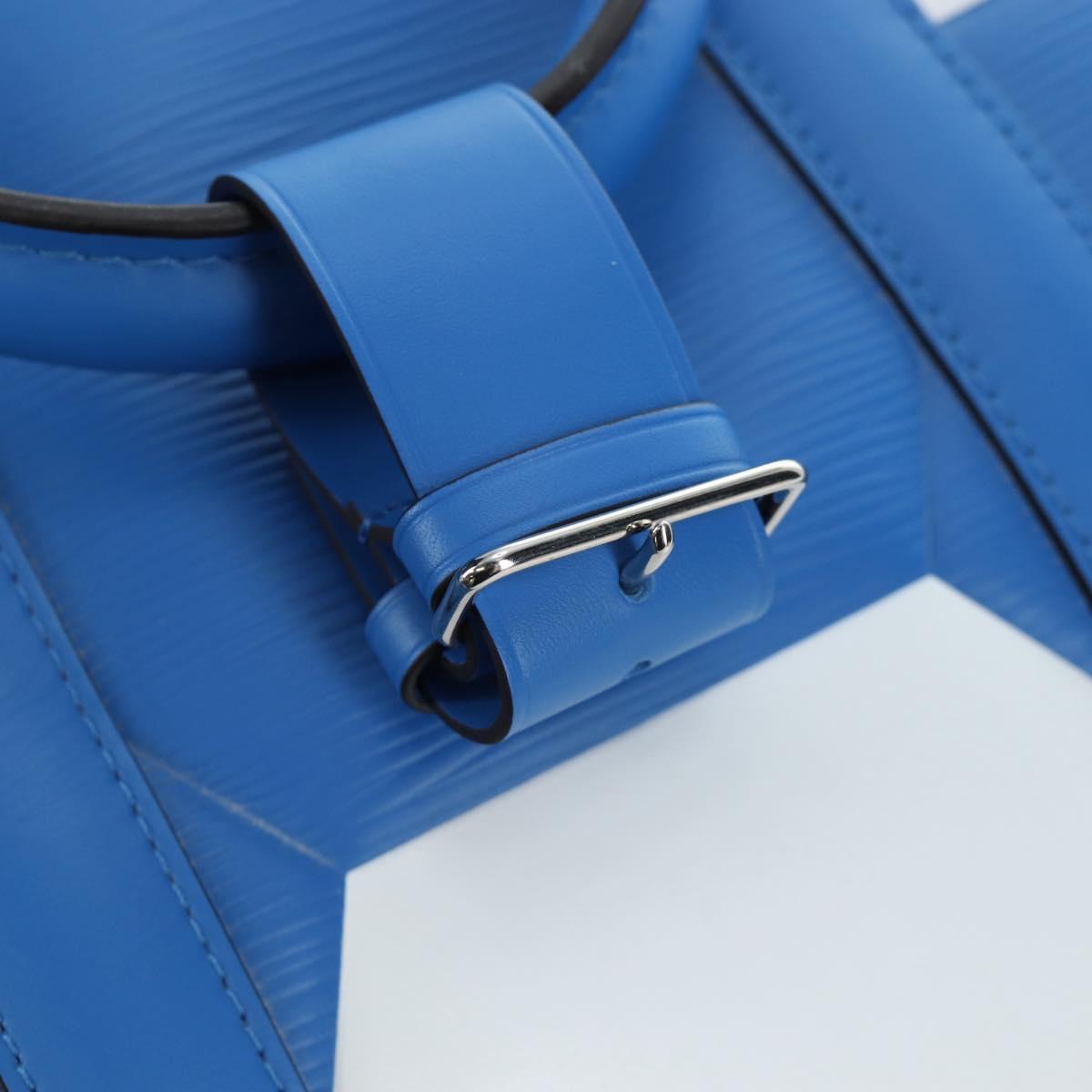 LOUIS VUITTON Epi 2018 FIFA Keepall Bandouliere 50 Bag Blue M52120 Auth 196804SM