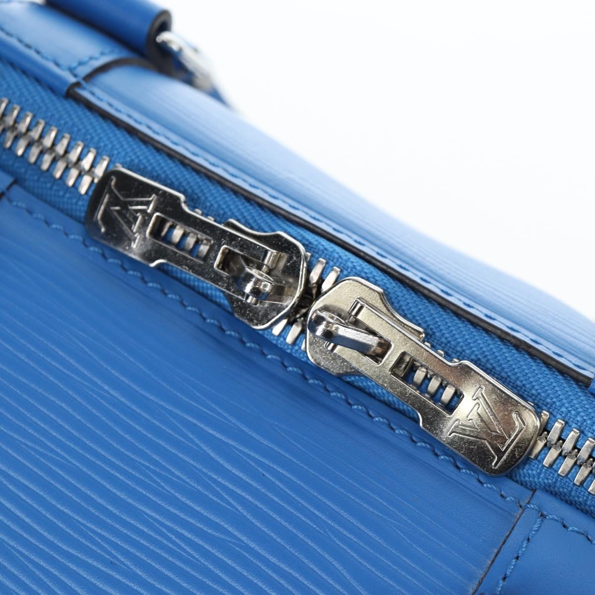 LOUIS VUITTON Epi 2018 FIFA Keepall Bandouliere 50 Bag Blue M52120 Auth 196804SM