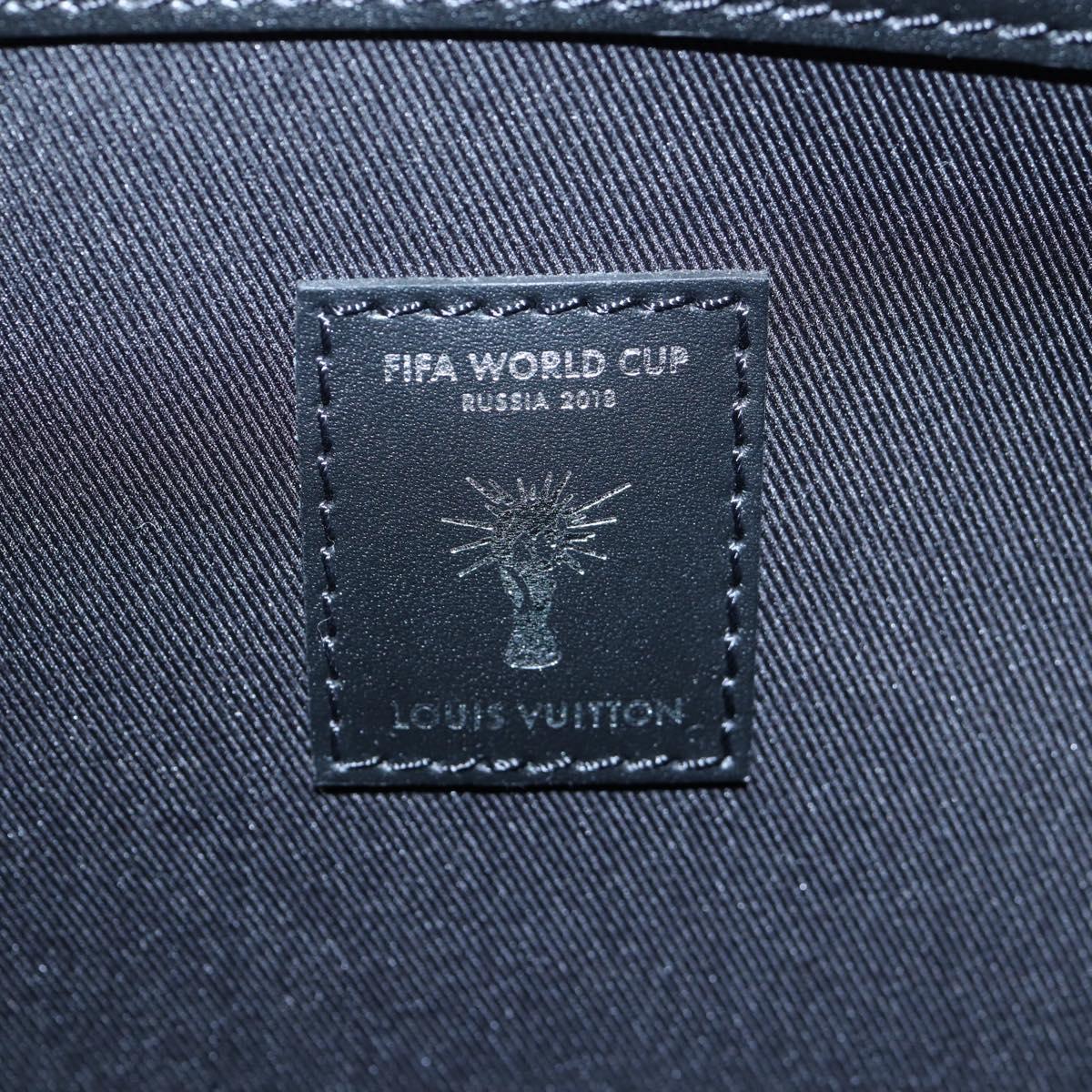LOUIS VUITTON Epi 2018 FIFA Keepall Bandouliere 50 Bag Blue M52120 Auth 196804SM