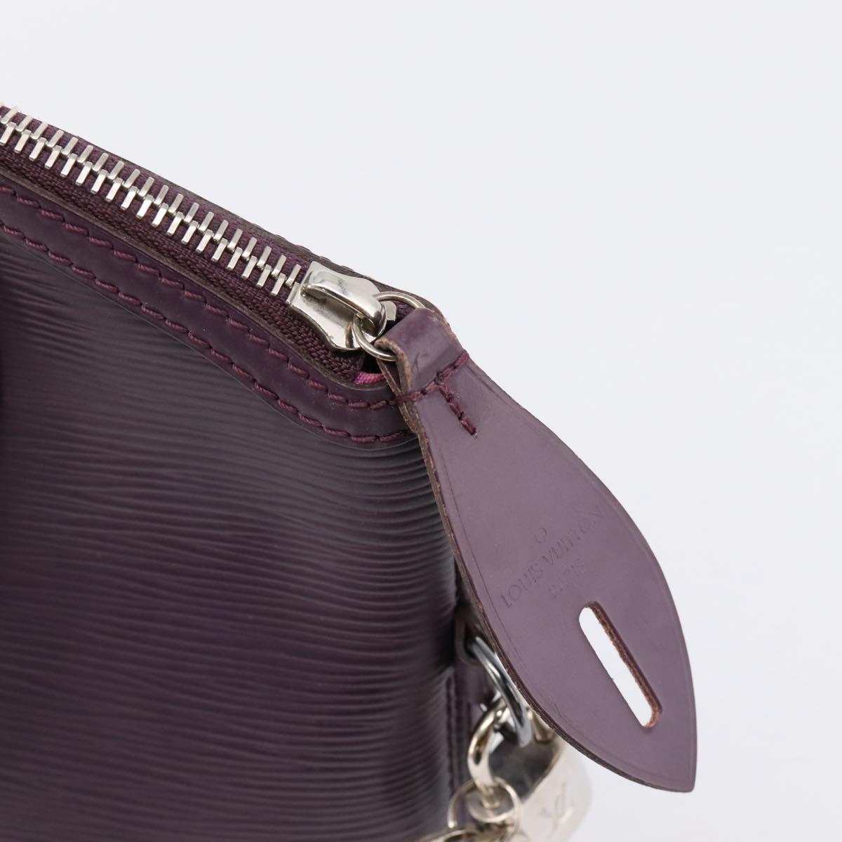 LOUIS VUITTON Epi Lockit PM Hand Bag Purple Cassis M4229K LV Auth 196814V