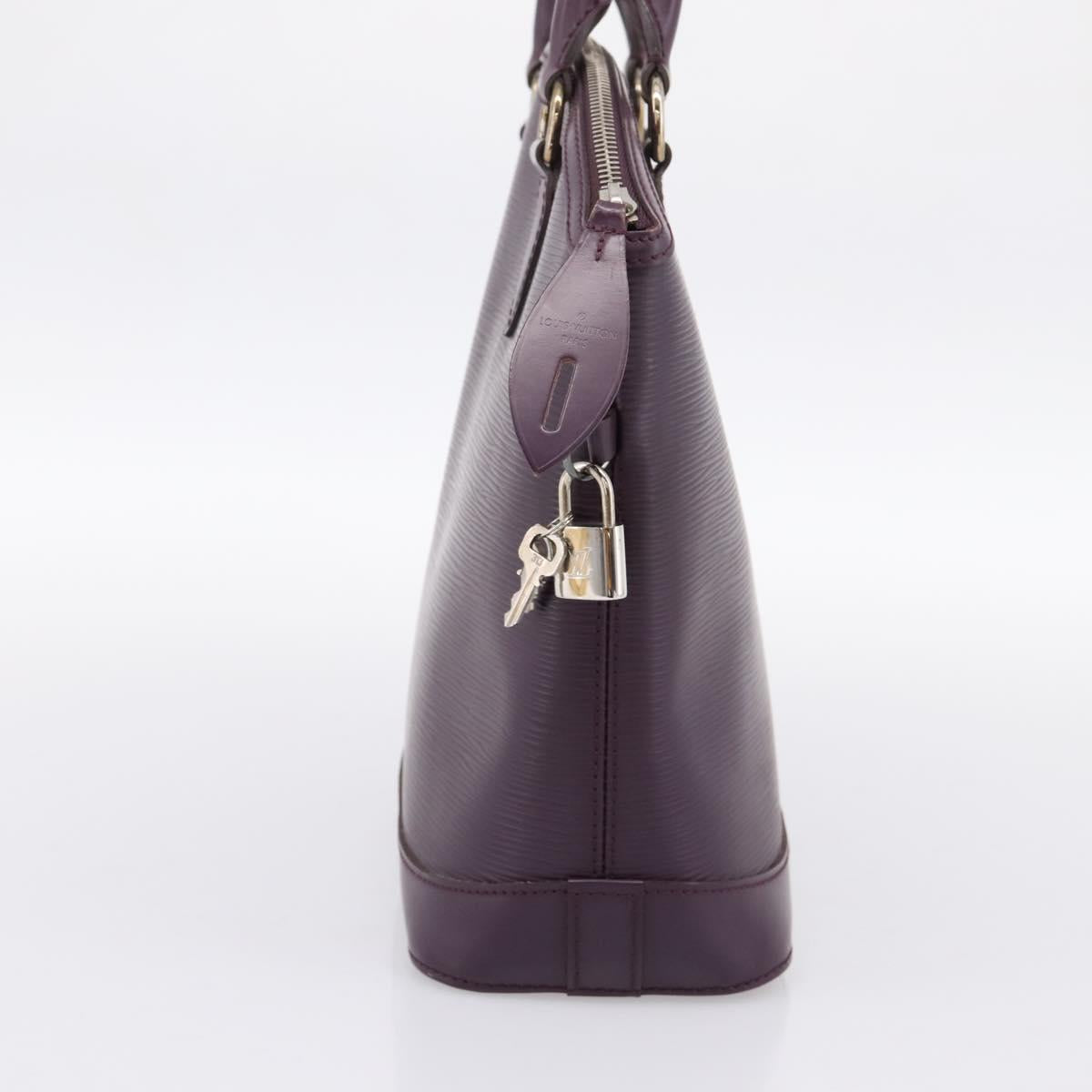LOUIS VUITTON Epi Lockit PM Hand Bag Purple Cassis M4229K LV Auth 196814V