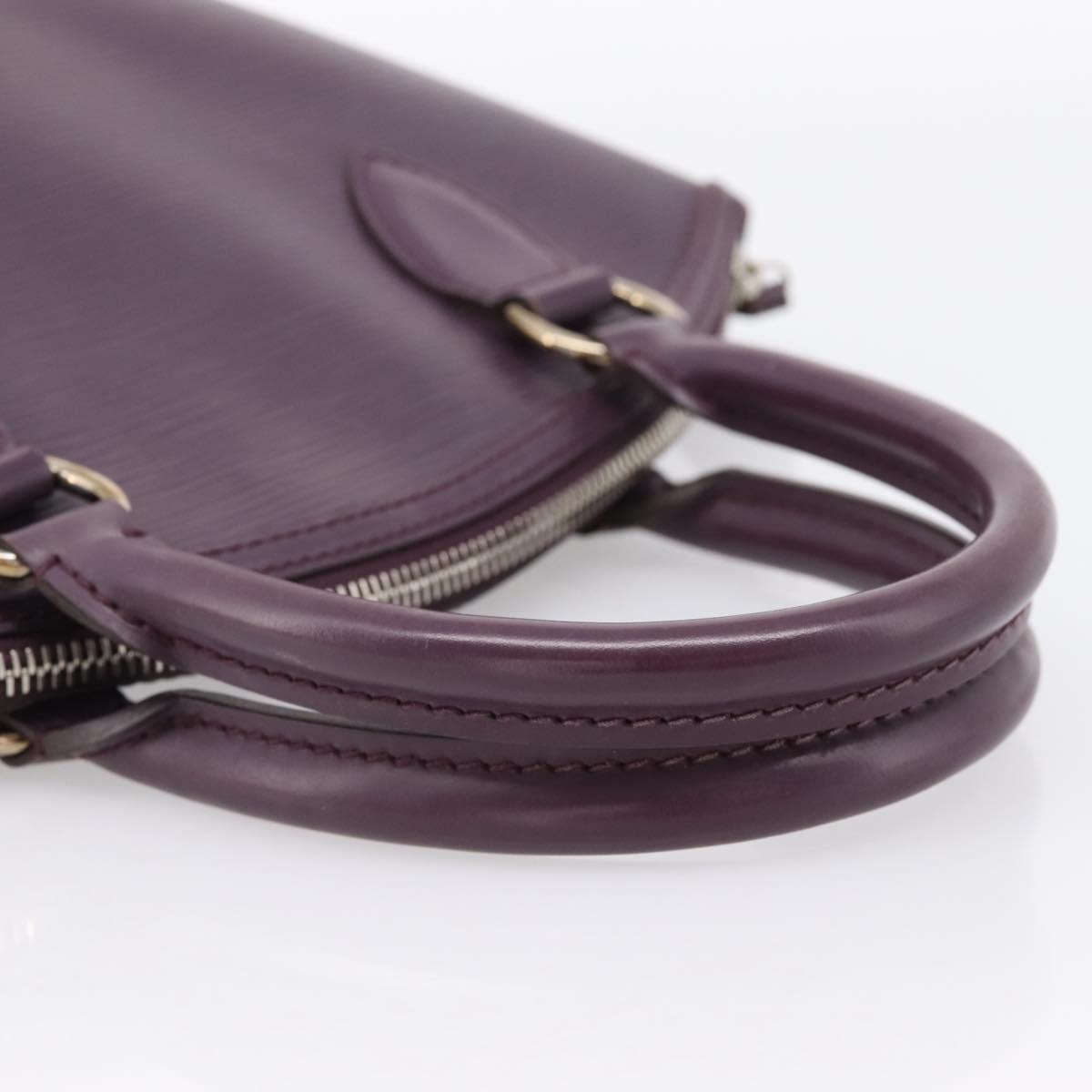 LOUIS VUITTON Epi Lockit PM Hand Bag Purple Cassis M4229K LV Auth 196814V