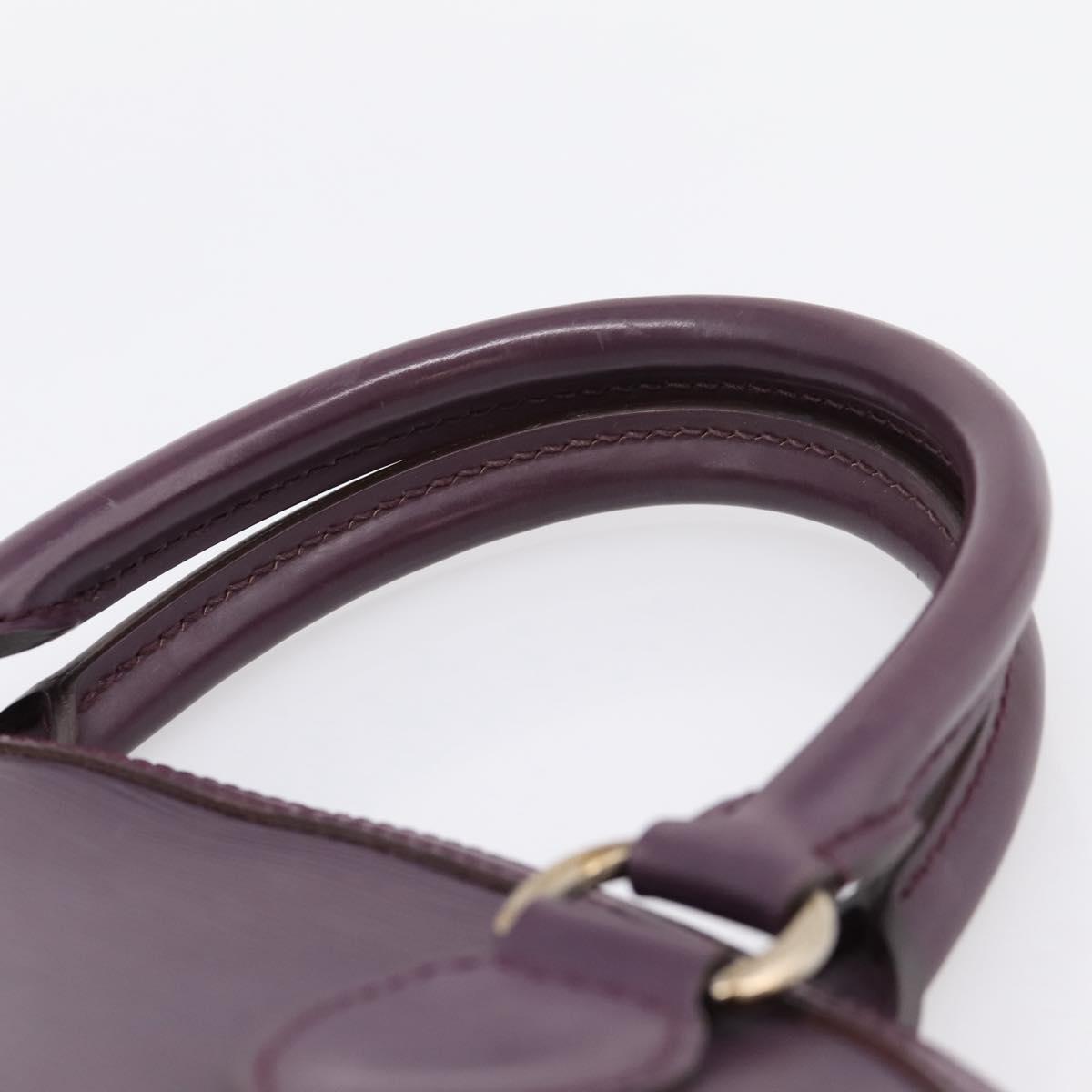 LOUIS VUITTON Epi Lockit PM Hand Bag Purple Cassis M4229K LV Auth 196814V