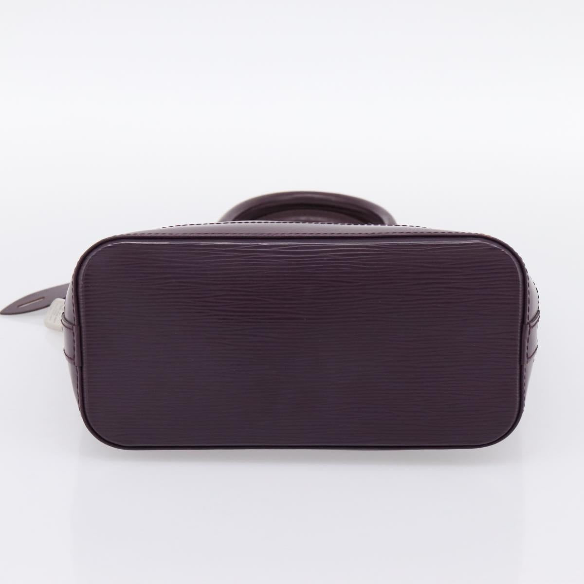 LOUIS VUITTON Epi Lockit PM Hand Bag Purple Cassis M4229K LV Auth 196814V