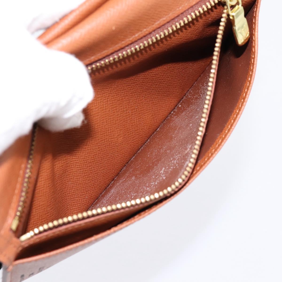 LOUIS VUITTON Monogram Continental Clutch Wallet T61217 LV Auth 196823A