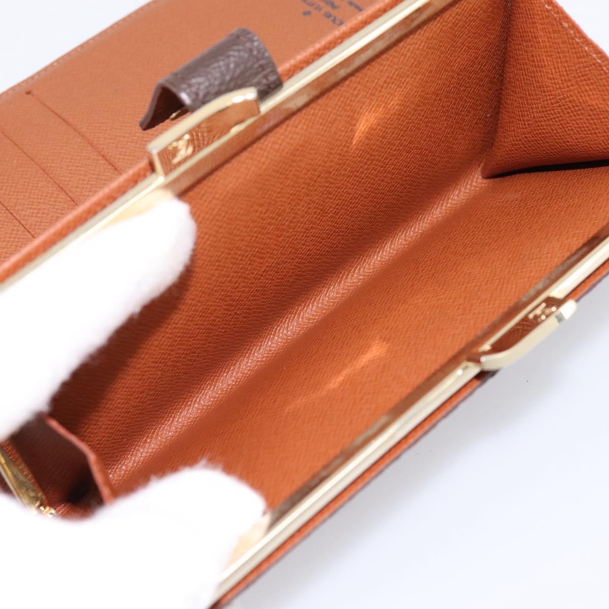 LOUIS VUITTON Monogram Continental Clutch Wallet T61217 LV Auth 196823A