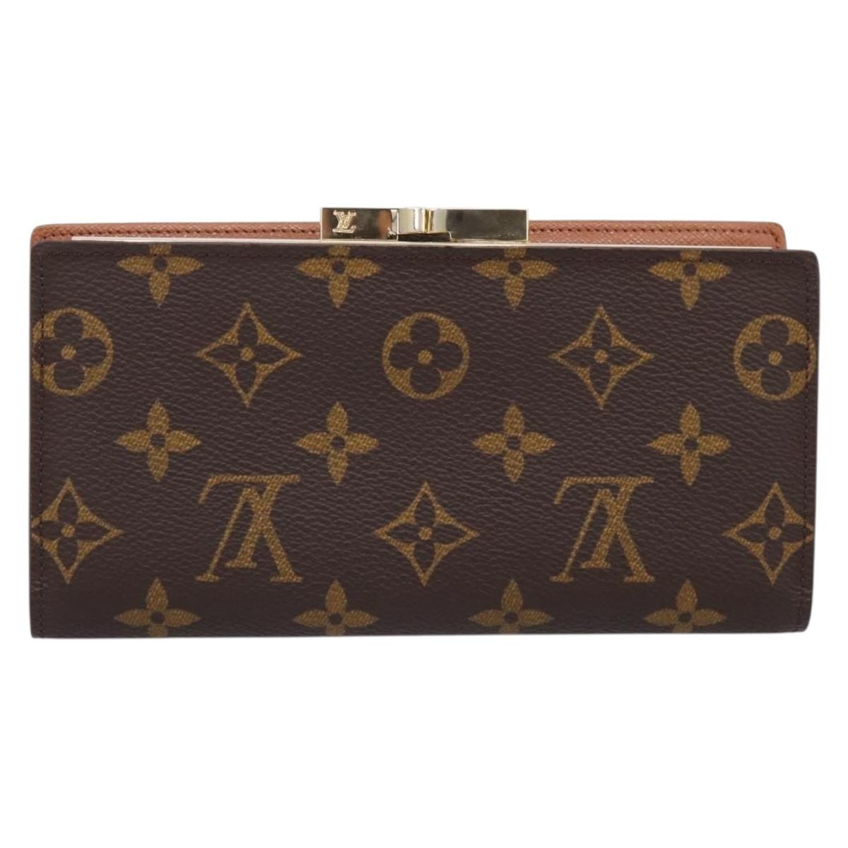 LOUIS VUITTON Monogram Continental Clutch Wallet T61217 LV Auth 196823A