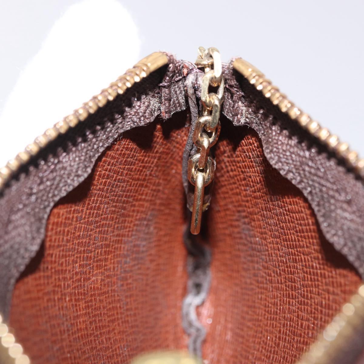 LOUIS VUITTON Monogram Pochette Cles Coin Purse M60033 LV Auth 196825