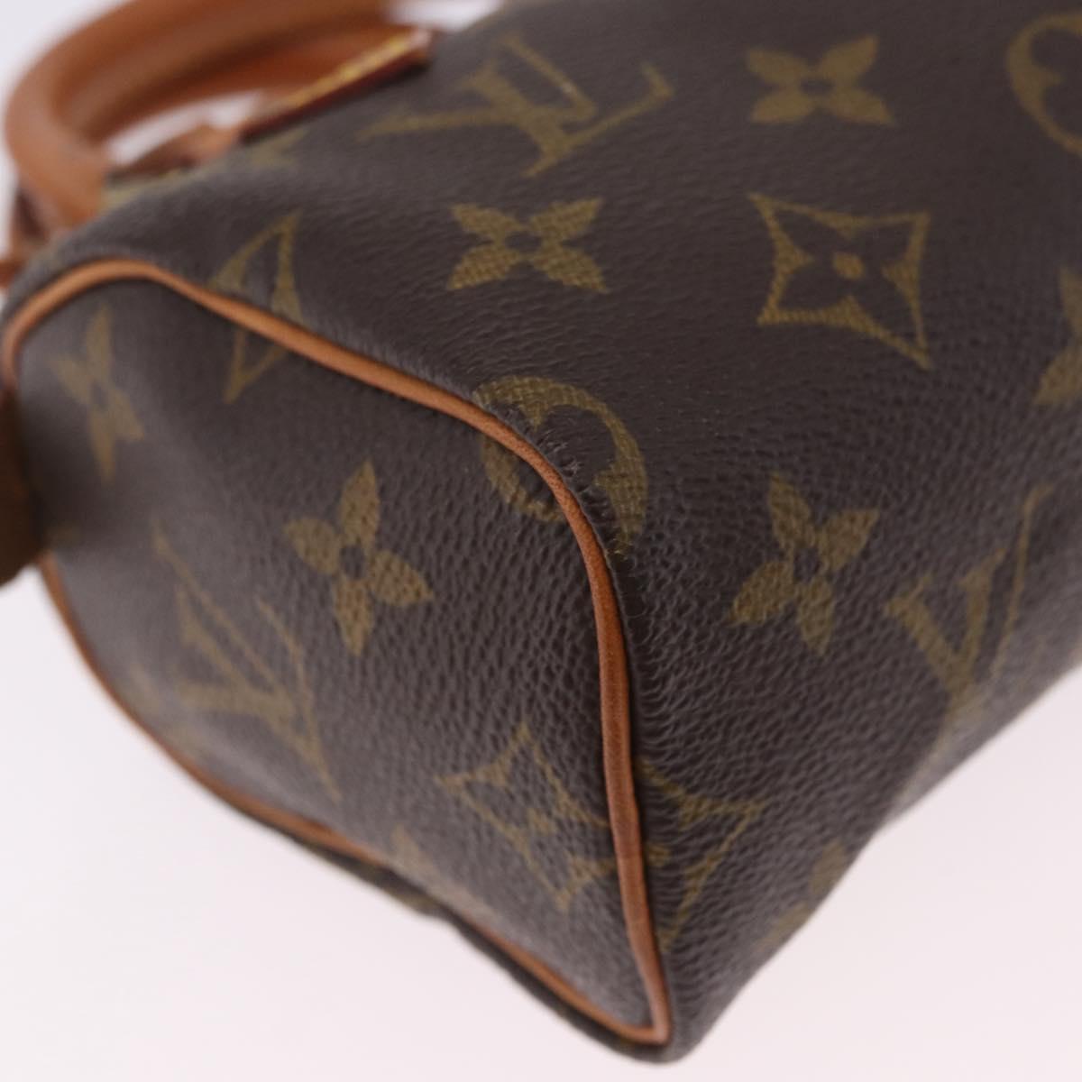 LOUIS VUITTON Monogram Mini Speedy Hand Bag M41534 LV Auth 196836V