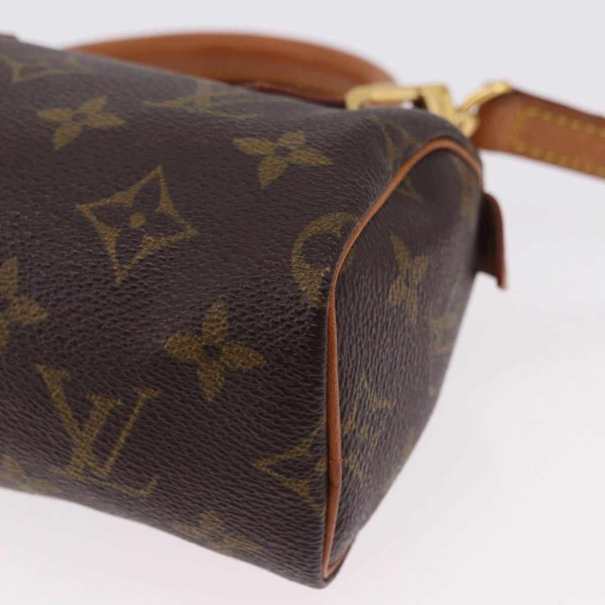 LOUIS VUITTON Monogram Mini Speedy Hand Bag M41534 LV Auth 196836V