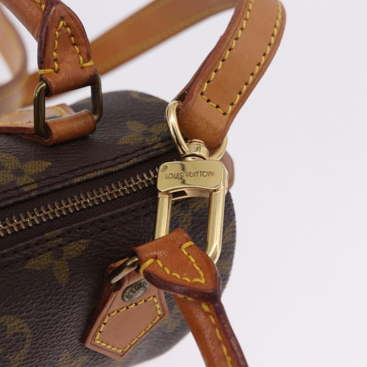 LOUIS VUITTON Monogram Mini Speedy Hand Bag M41534 LV Auth 196836V