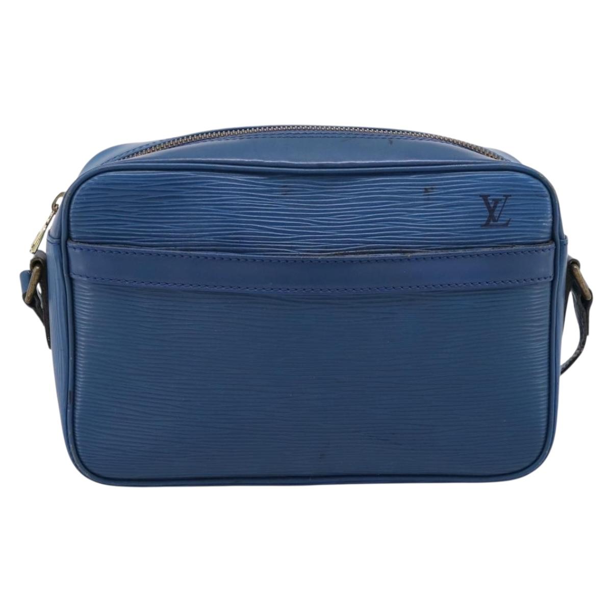 LOUIS VUITTON Epi Trocadero 23 Shoulder Bag Blue M52305 LV Auth 196855