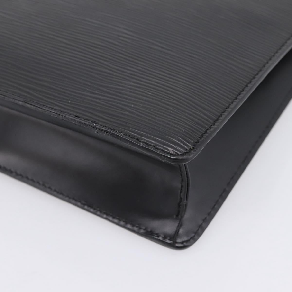 LOUIS VUITTON Epi Pochette Homme Clutch Bag Black M52522 LV Auth 196858