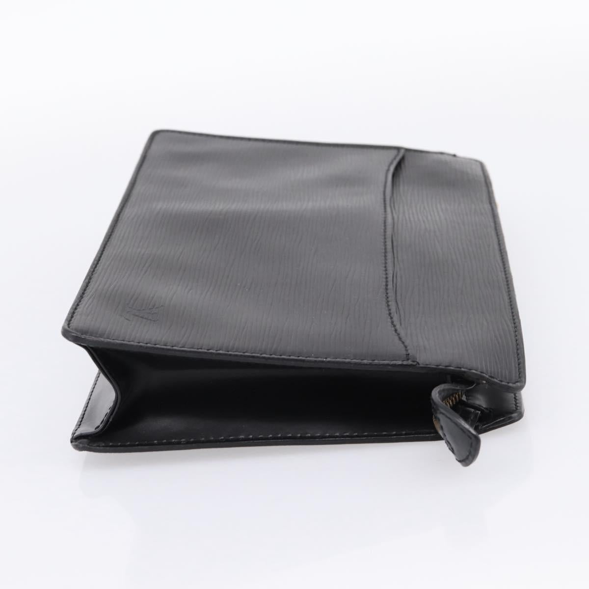 LOUIS VUITTON Epi Pochette Homme Clutch Bag Black M52522 LV Auth 196858