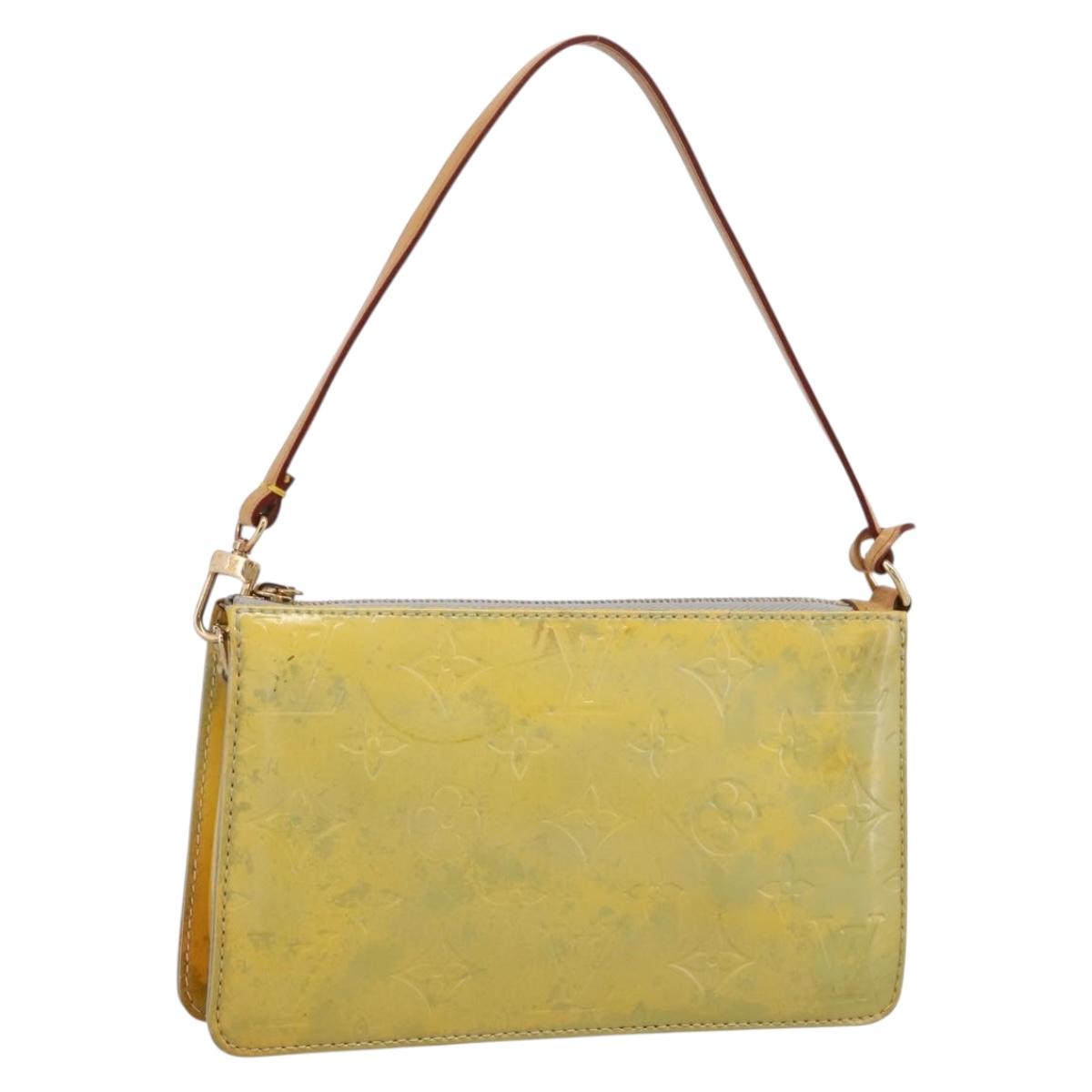 LOUIS VUITTON Monogram Vernis Lexington Pouch Gris M91056 LV Auth 196859