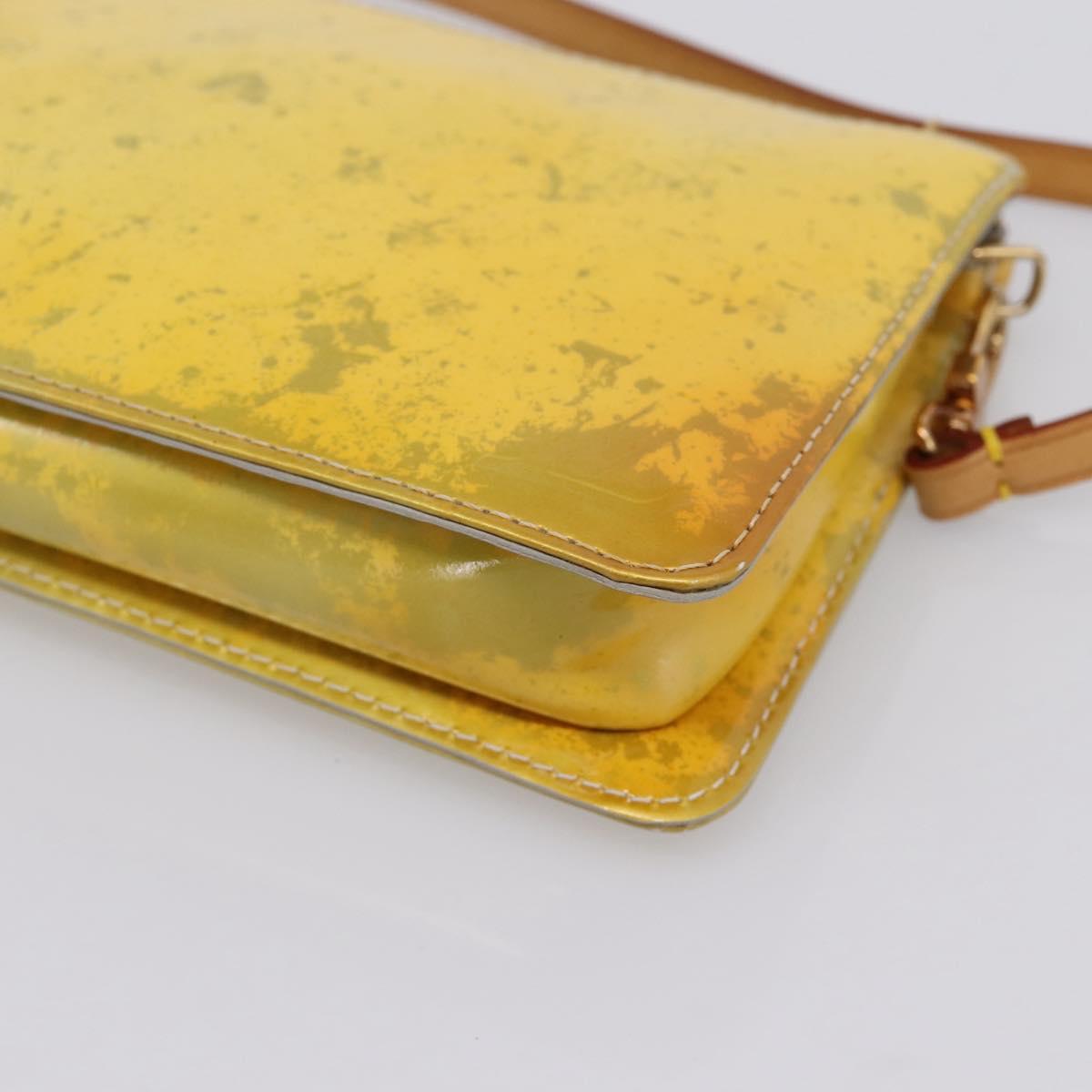 LOUIS VUITTON Monogram Vernis Lexington Pouch Gris M91056 LV Auth 196859