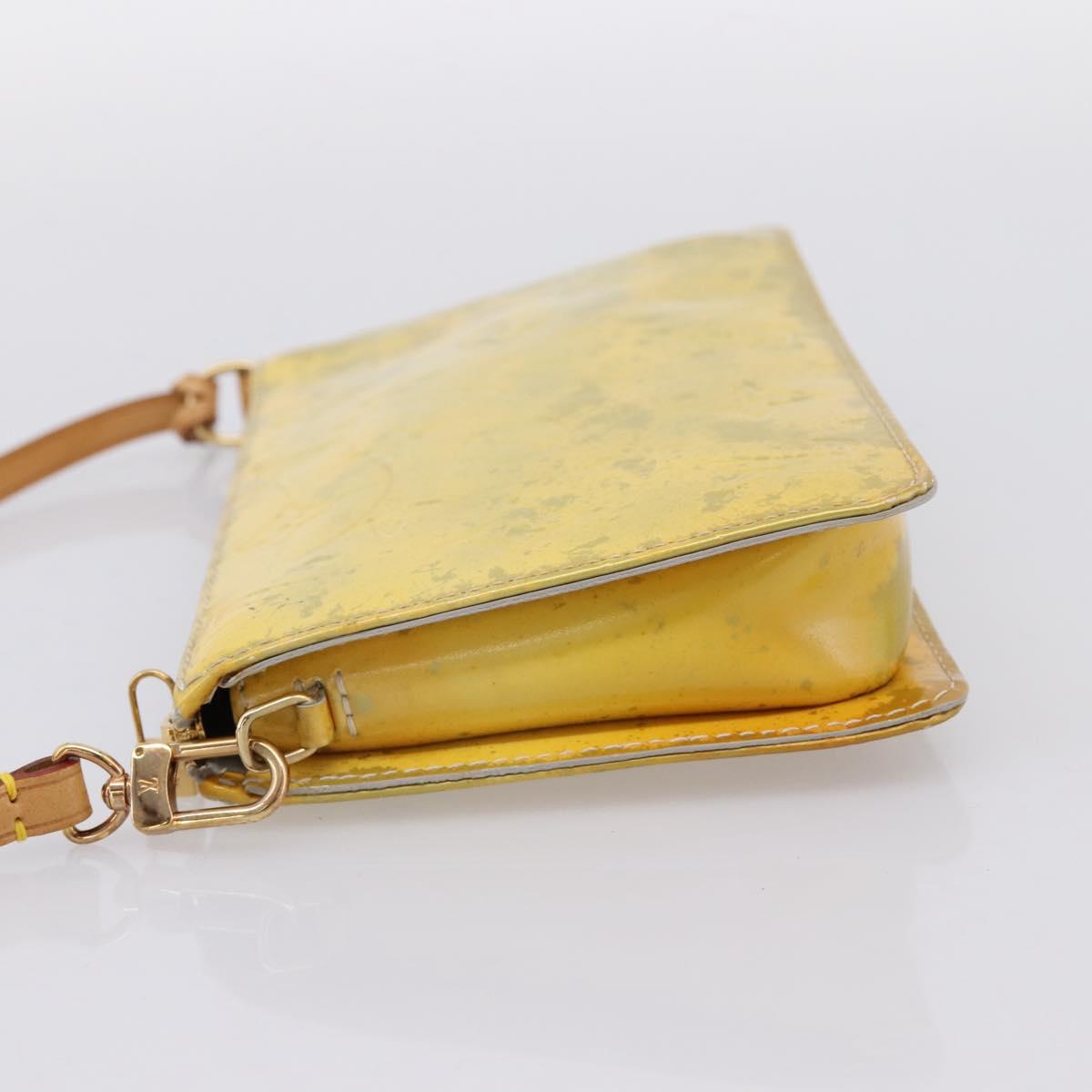 LOUIS VUITTON Monogram Vernis Lexington Pouch Gris M91056 LV Auth 196859