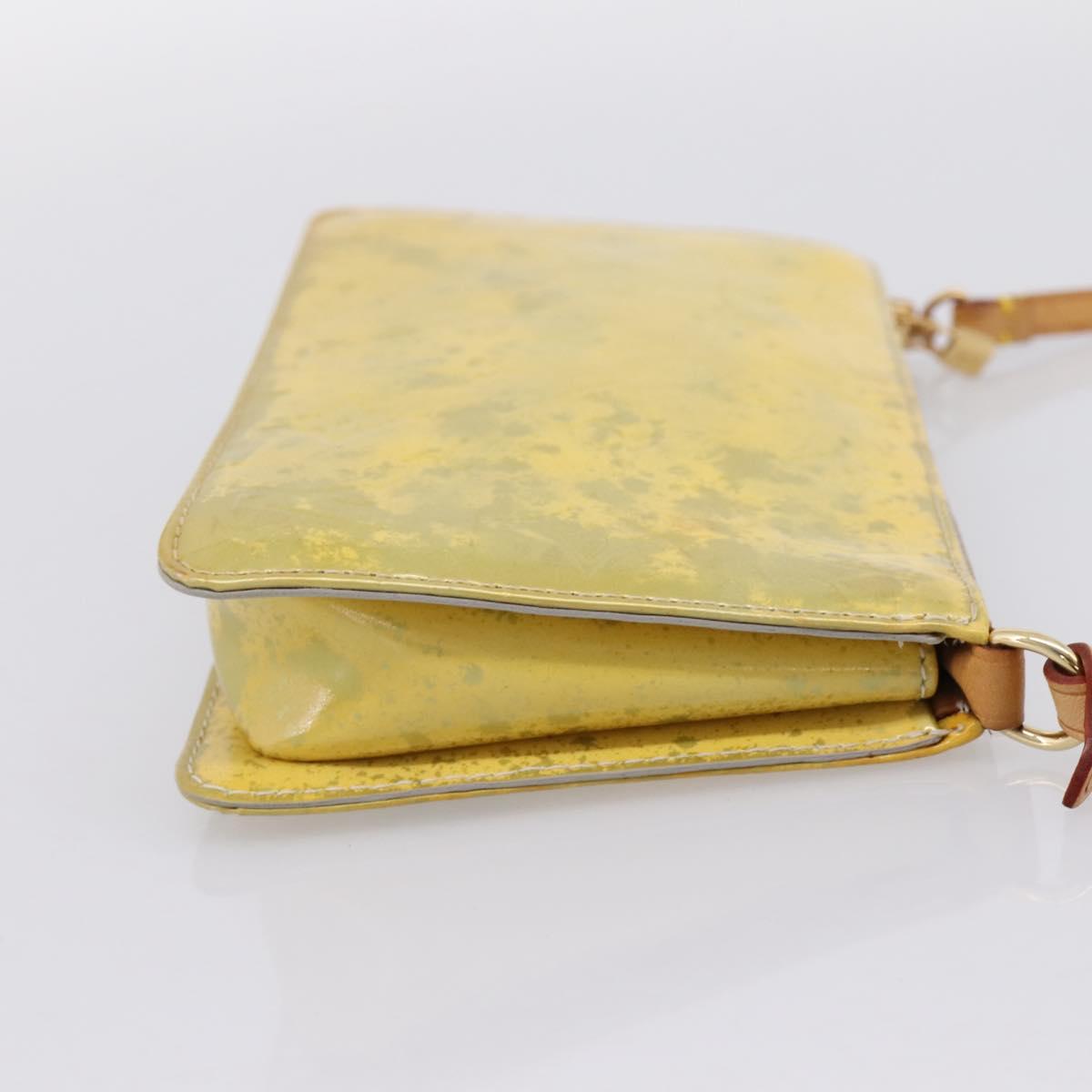 LOUIS VUITTON Monogram Vernis Lexington Pouch Gris M91056 LV Auth 196859
