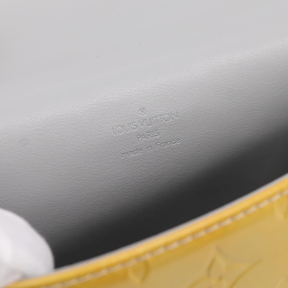 LOUIS VUITTON Monogram Vernis Spring Street Hand Bag Gris M91029 LV Auth 196862