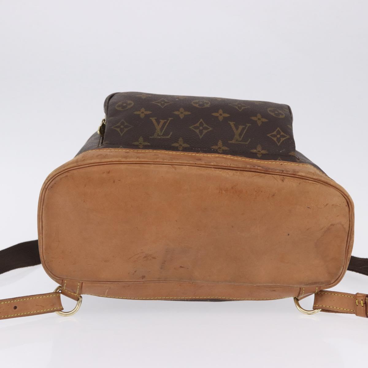 LOUIS VUITTON Monogram Montsouris GM Backpack M51135 LV Auth 196867