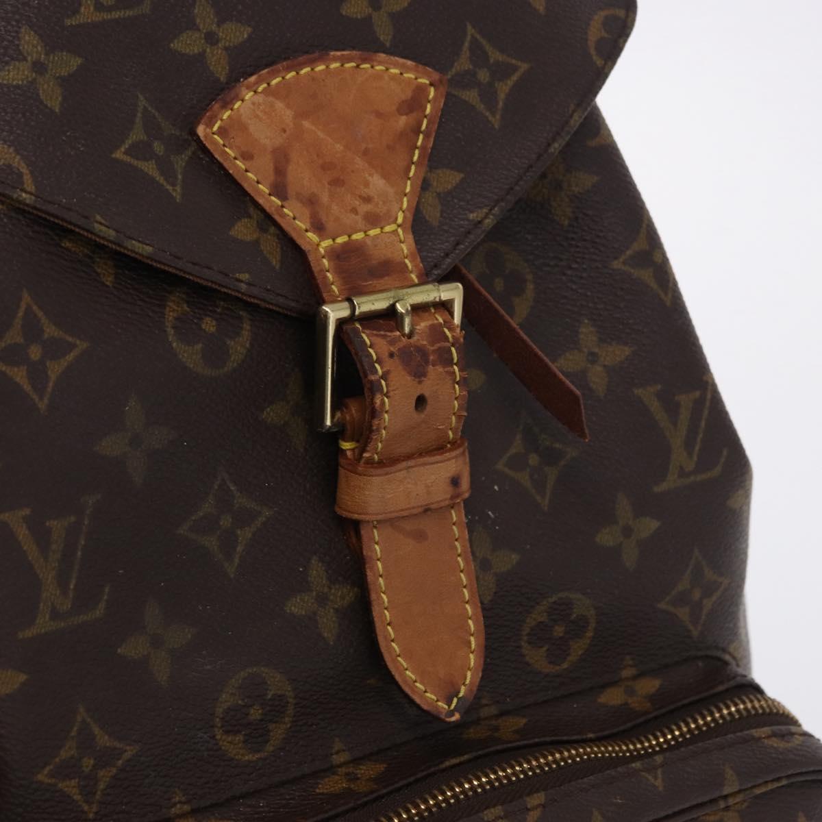 LOUIS VUITTON Monogram Montsouris GM Backpack M51135 LV Auth 196867