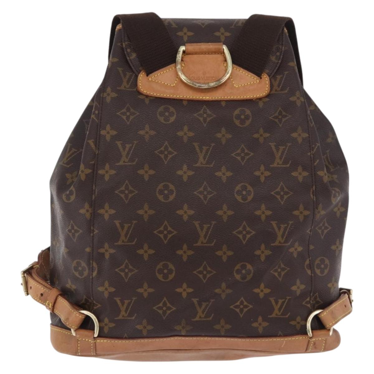 LOUIS VUITTON Monogram Montsouris GM Backpack M51135 LV Auth 196867
