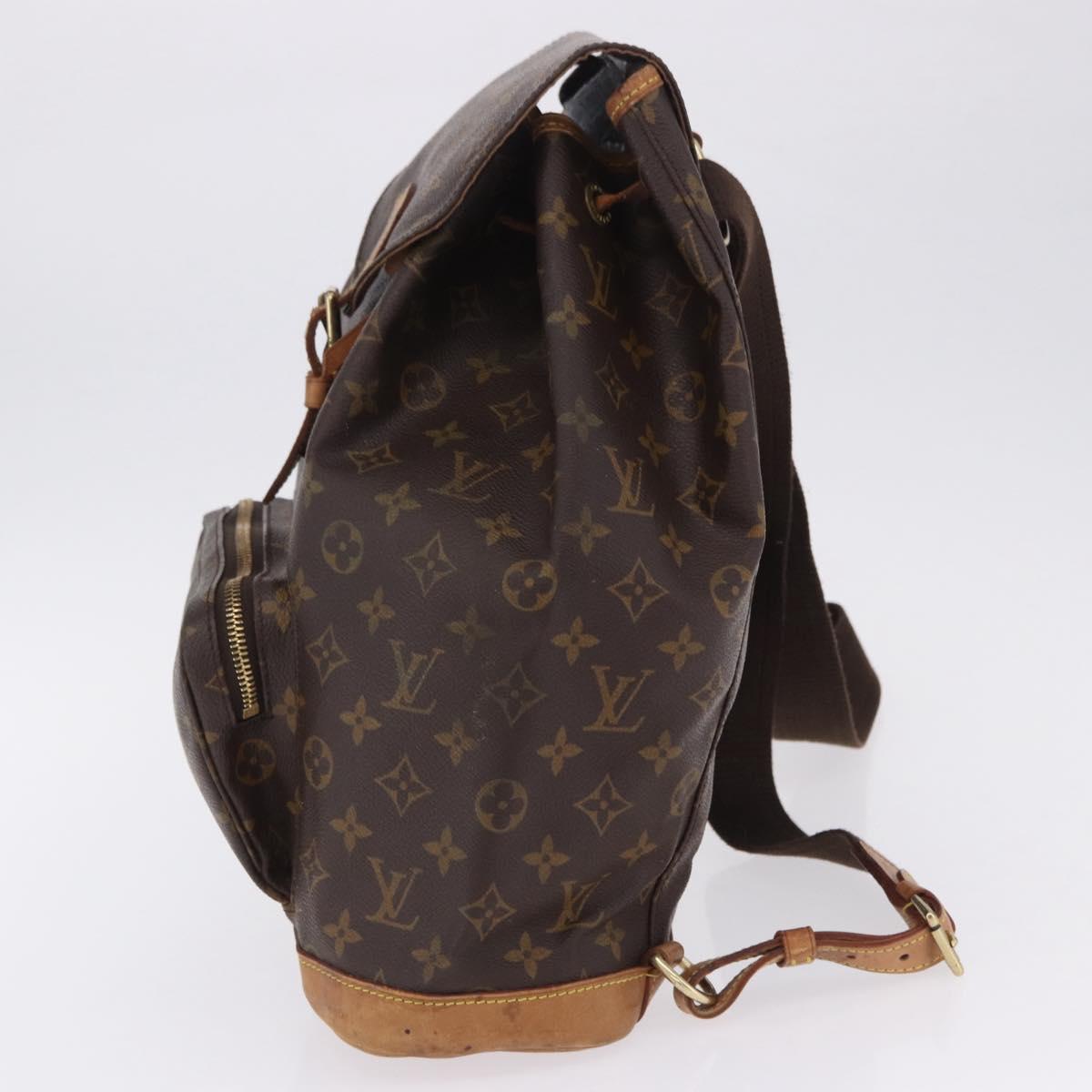 LOUIS VUITTON Monogram Montsouris GM Backpack M51135 LV Auth 196867