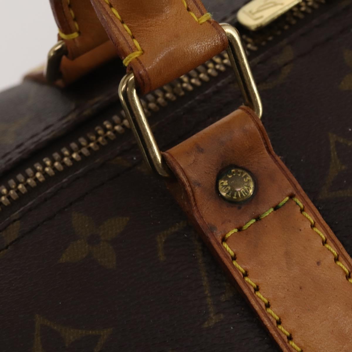 LOUIS VUITTON Monogram Keepall 55 Boston Bag M41424 LV Auth 196871V