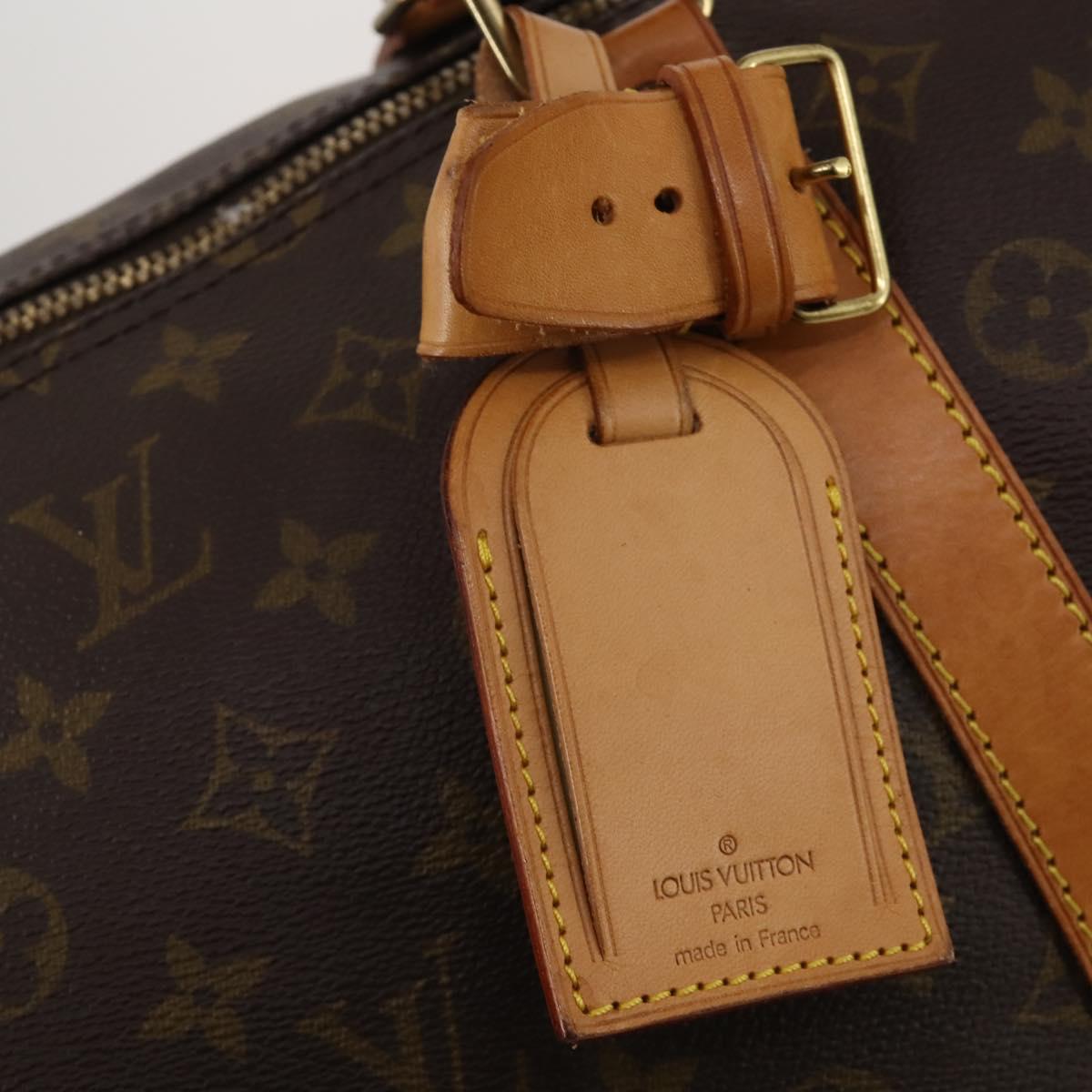 LOUIS VUITTON Monogram Keepall 55 Boston Bag M41424 LV Auth 196871V