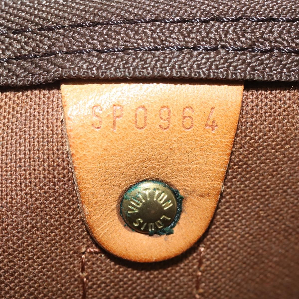 LOUIS VUITTON Monogram Keepall 55 Boston Bag M41424 LV Auth 196871V
