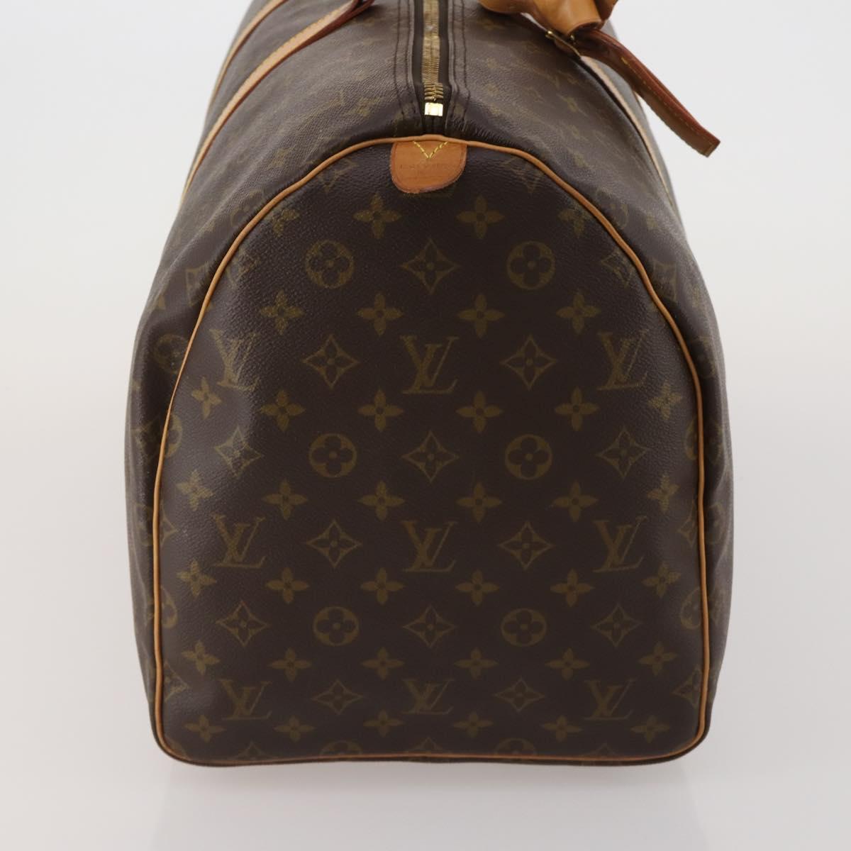 LOUIS VUITTON Monogram Keepall 55 Boston Bag M41424 LV Auth 196871V