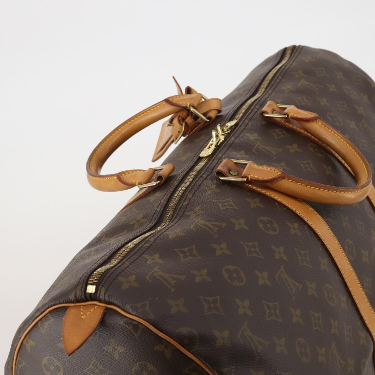 LOUIS VUITTON Monogram Keepall 55 Boston Bag M41424 LV Auth 196871V
