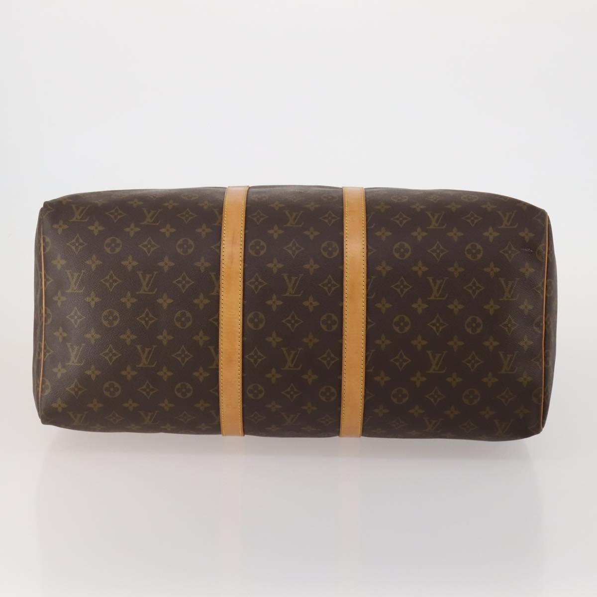 LOUIS VUITTON Monogram Keepall 55 Boston Bag M41424 LV Auth 196871V