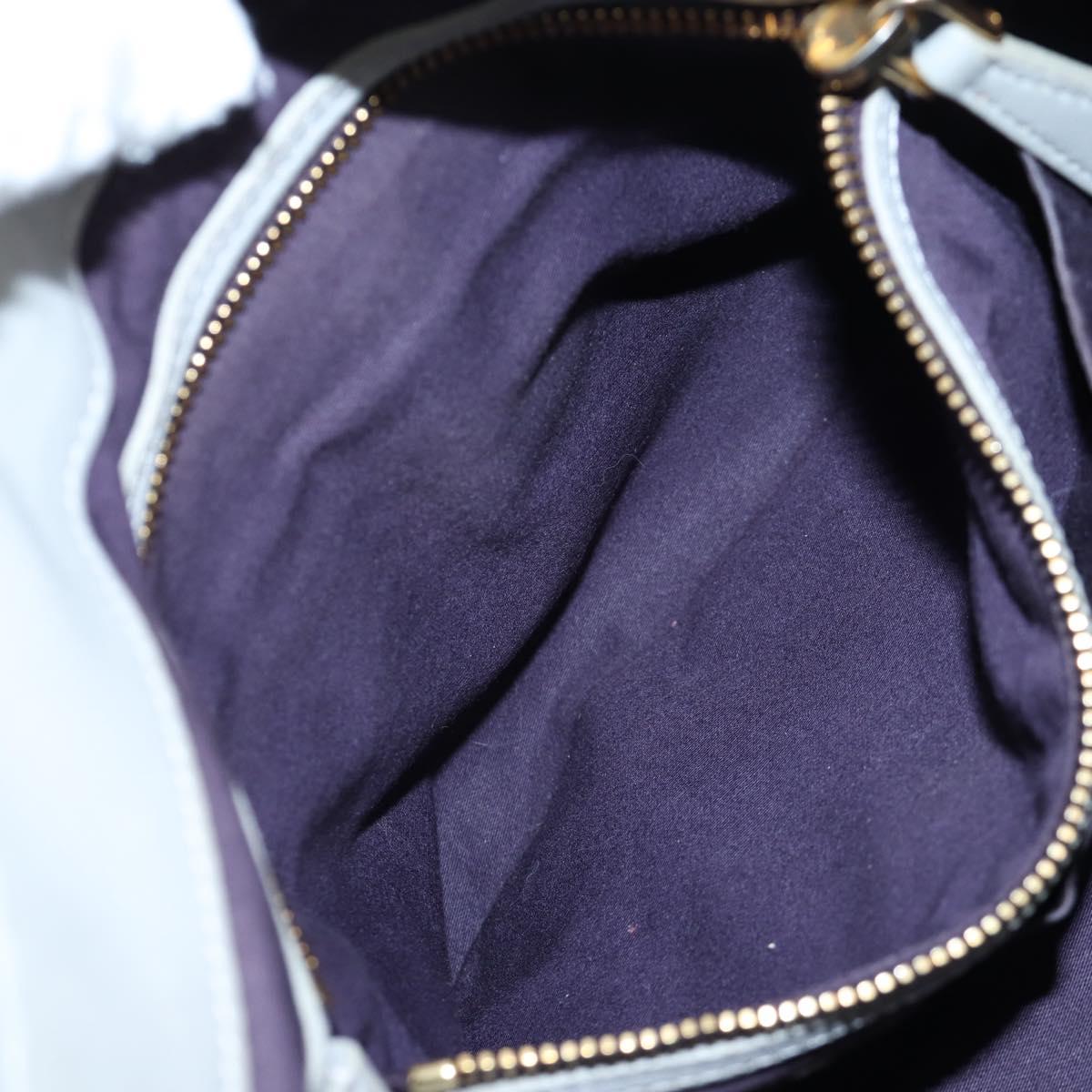 Miu Miu Hand Bag Leather 2way Gray Gold Auth 196873A