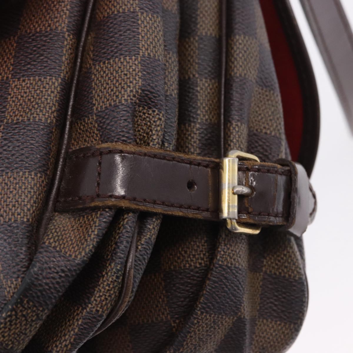 LOUIS VUITTON Damier Ebene Saumur 30 Shoulder Bag SPO N48081 LV Auth 196874