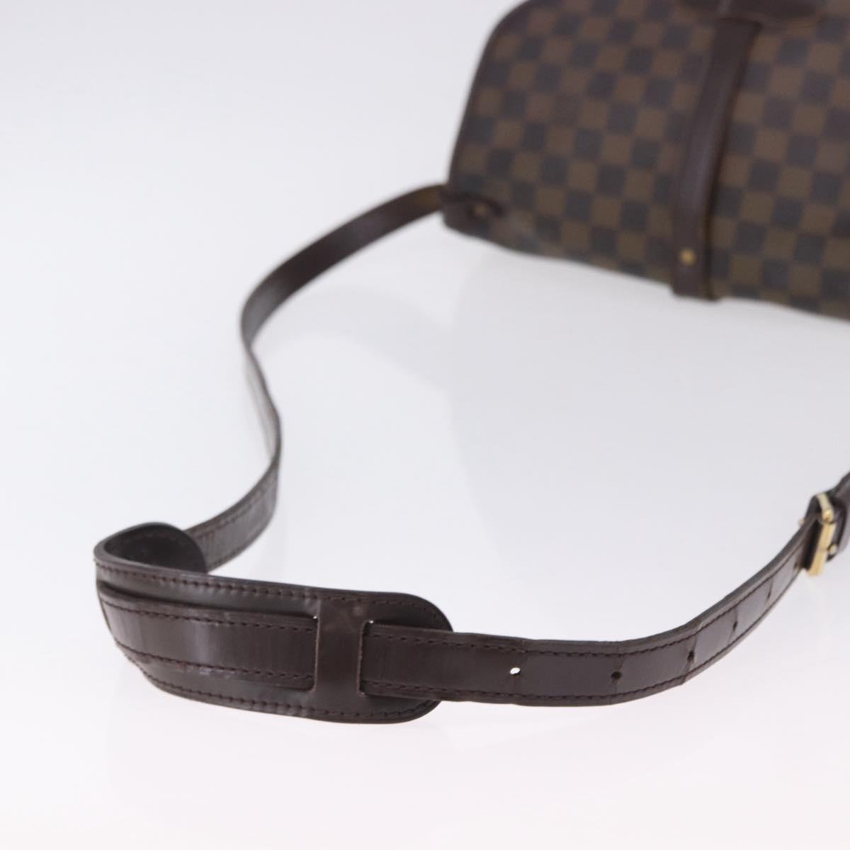 LOUIS VUITTON Damier Ebene Saumur 30 Shoulder Bag SPO N48081 LV Auth 196874
