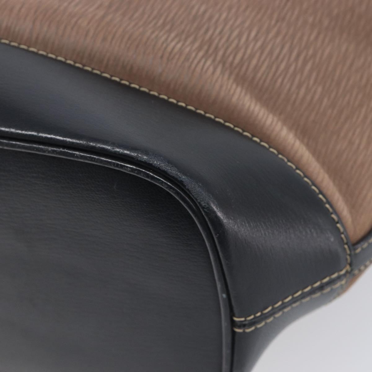 LOEWE Velazquez Tote Bag Leather Brown Gold Auth 196877