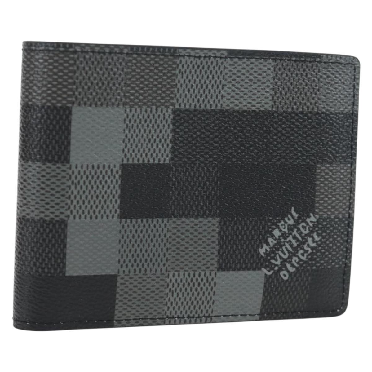 LOUIS VUITTON Damoflage Portefeuille Slender Wallet M14927 LV Auth 196883M