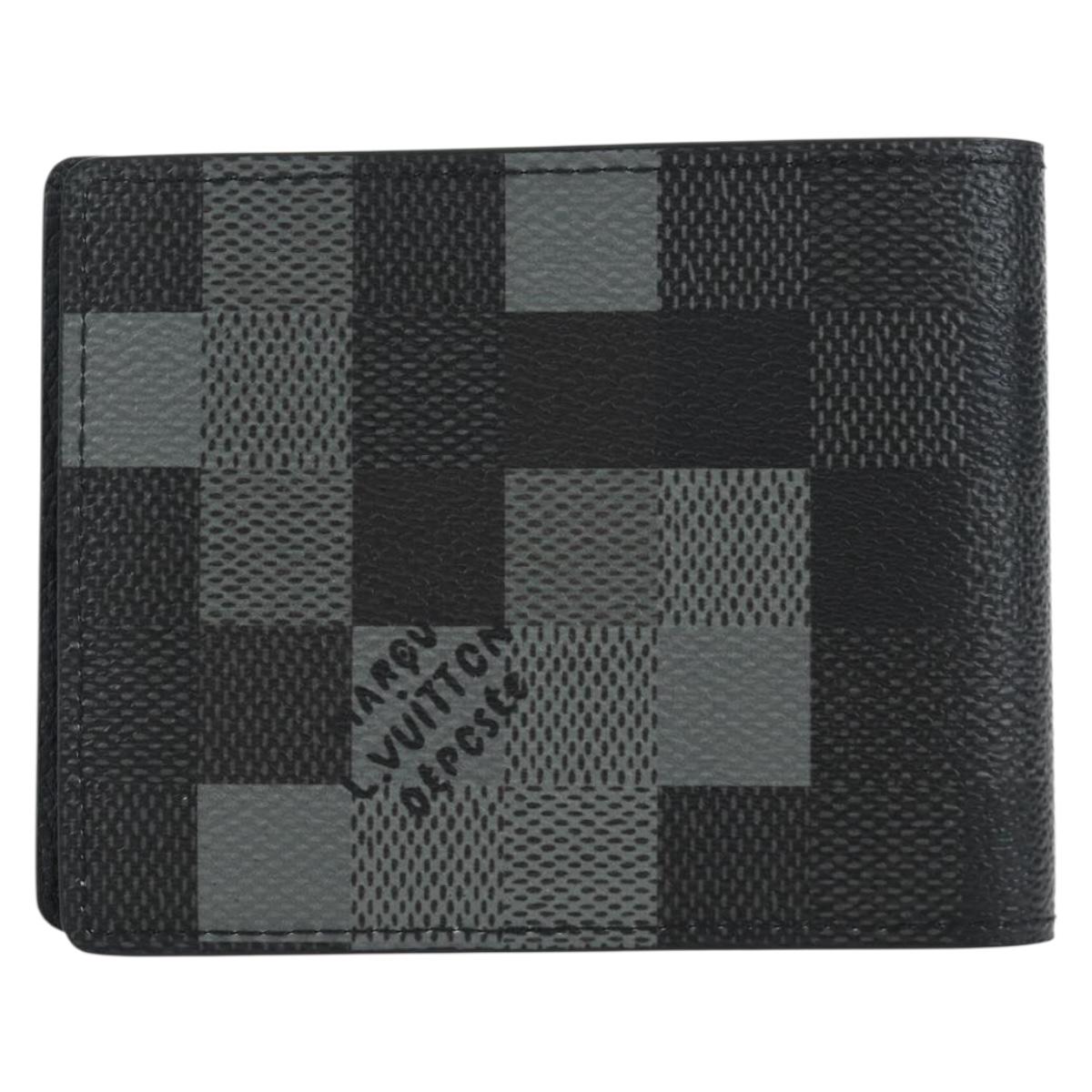 LOUIS VUITTON Damoflage Portefeuille Slender Wallet M14927 LV Auth 196883M
