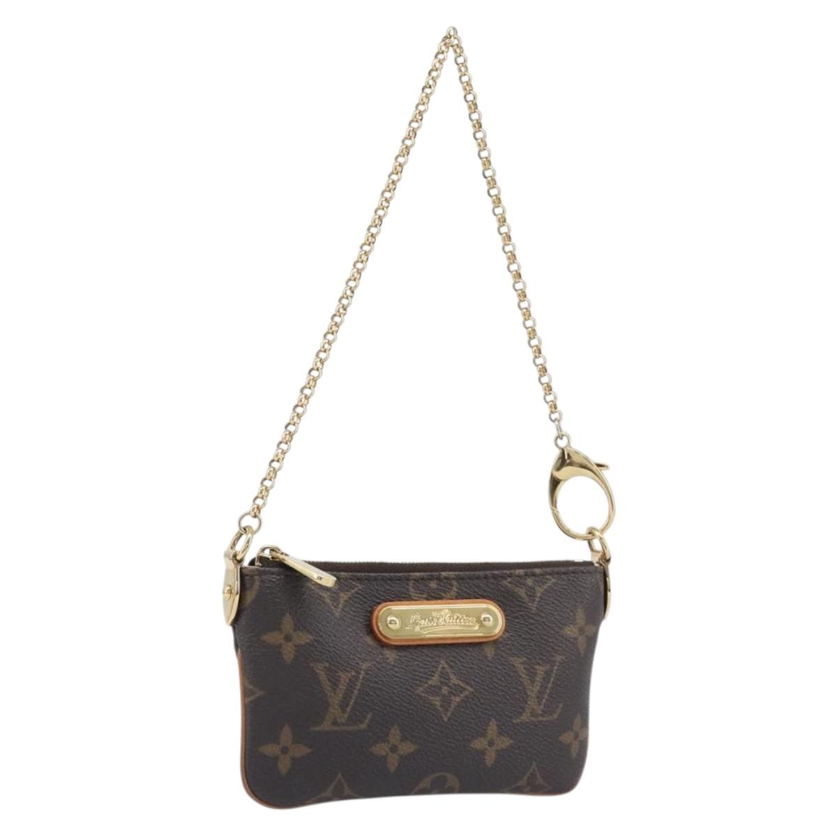 LOUIS VUITTON Monogram Pochette Mira PM Accessory Pouch M60095 LV Auth 196885V